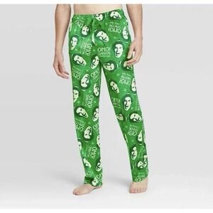NEW! Elf The Movie Fleece Pajama Pants  Green Men's SZ M